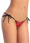Xs and Os Women's Embellished Bikini Bra Panty Lingerie Set