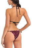 Women animal print bikini bra panty lingerie set