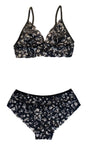 Xs and Os Women's Lace Bra Panty Lingerie Set