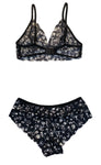 Xs and Os Women's Lace Bra Panty Lingerie Set