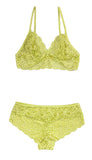 Xs and Os Women's Lace Bra Panty Lingerie Set