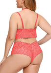 Xs and Os Women's Lace Bra Panty Lingerie Set