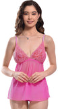 Xs and Os Women's Robe with Lace Babydoll Lingerie Set
