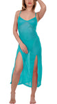 Xs and Os Women's Long Sheer Babydoll Nightwear with Panty