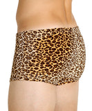Xs and Os Men's Brief Leopard Print Velvet Trunk