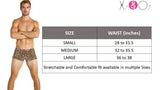 Xs and Os Men's Brief Leopard Print Velvet Trunk
