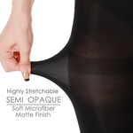 Xs and Os Women Semi Opaque Tights High Waist Stockings Pantyhose