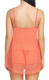 Xs and Os Women Lace Nightwear Babydoll Lingerie Nightie with Panty (Watermelon)