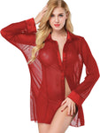 Xs and Os Women's Shirt Babydoll Lingerie with Panty