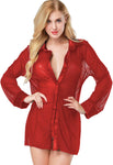 Xs and Os Women's Shirt Babydoll Lingerie with Panty