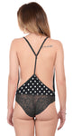 Xs and Os Women's Backless Lace Babydoll Lingerie Set