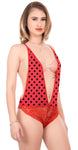 Xs and Os Women's Backless Lace Babydoll Lingerie Set