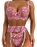 women lingerie set with garter belt