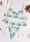 women lingerie set with garter belt
