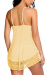 Xs and Os Women Lace Nightwear Babydoll Lingerie Nightie with Panty (Watermelon)