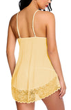 Xs and Os Women Lace Nightwear Babydoll Lingerie Nightie with Panty (Watermelon)
