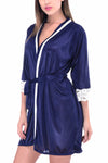 women satin night robe