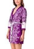 women sexy satin nightwear robe 
