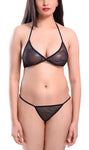 Women sexy see through bra panty