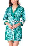 women sexy satin nightwear robe 
