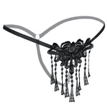 women sexy thong g-string pearl panties