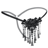 women sexy thong g-string pearl panties