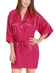 women satin robe kimono nightwear