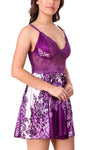 women sexy satin babydoll nightwear lingerie