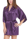 women satin sexy kimono robe nightwear 