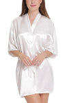 women satin robe kimono nightwear