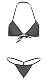 Women sexy bikini see through bra panty lingerie set