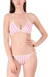 Women sexy satin bikini bra panty lingerie set