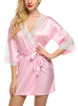 Women satin nightwear robe
