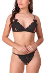 women satin robe with bra panty