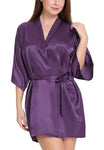 women satin robe kimono nightwear