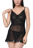 women sexy hot lace babydoll lingerie with panty