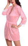 Women satin nightwear robe