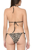 women sexy animal print bikini bra panty lingerie set