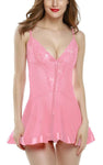 women sexy lace babydoll lingerie with panty