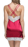 women sexy satin nightwear