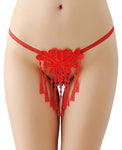women sexy thong g-string pearl panties