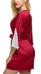 Women satin nightwear robe