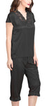 women black satin nightwear nightsuit