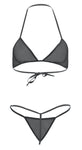 Women sexy bikini see through bra panty lingerie set