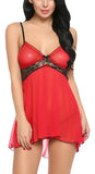 women see through babydoll night dress with panty