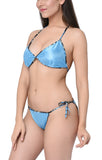 women satin bikinis bra panty set
