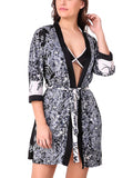 women's satin nightwear robe 
