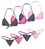 women sexy sheer bikini bra panty lingerie set combo