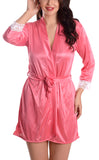 Women satin nightwear robe