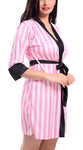 Women sexy satin nightwear robe